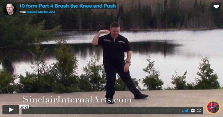 tai chi video, 10 form part 4, Brush Knee Push